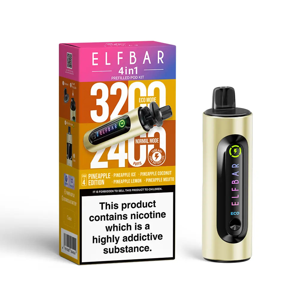 PINEAPPLE EDITION - ELF BAR 4IN1 POD SYSTEM DEVICE KIT - 3200PUFFS