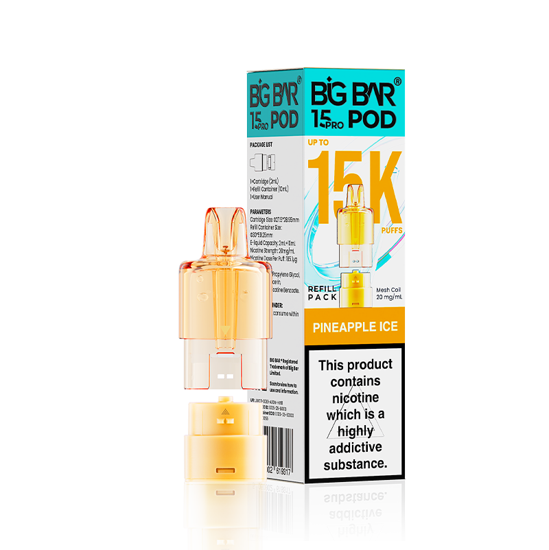 Pineapple Ice Big Bar 15000 Pro Prefilled Replacement Pods