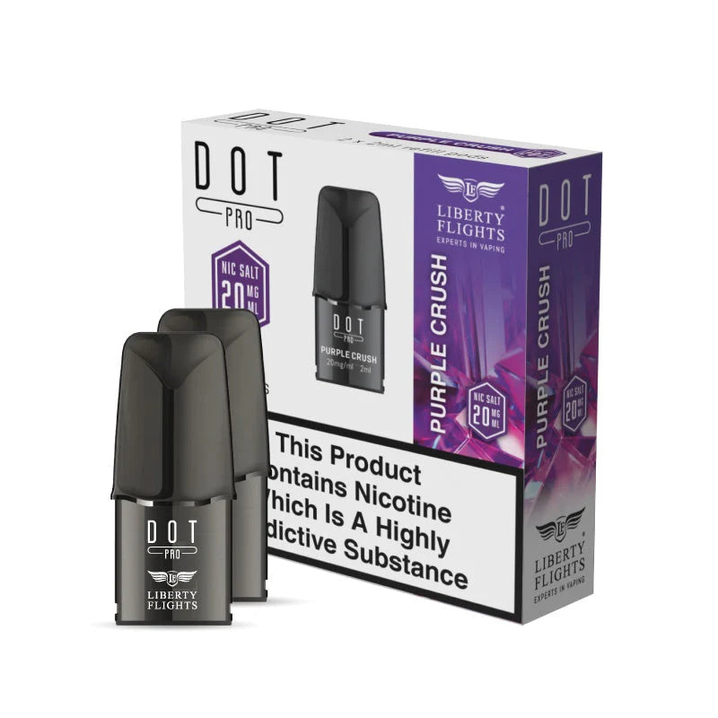 DOT PRO REFILL PODS - PURPLE CRUSH - 10MG|20MG - LIBERTY FLIGHTS
