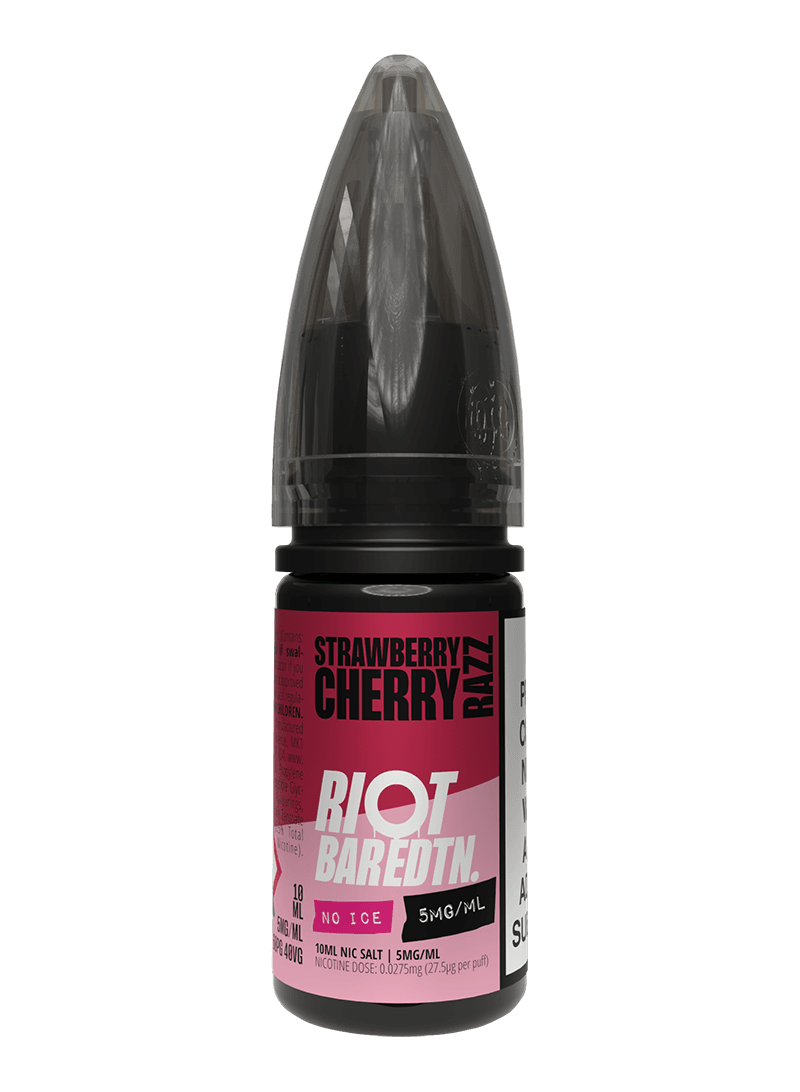 STRAWBERRY CHERRY RAZZ - BAR EDTN NO ICE - 10ML NIC SALT E-LIQUID - 5MG | 10MG | 20MG BY RIOT SQUAD