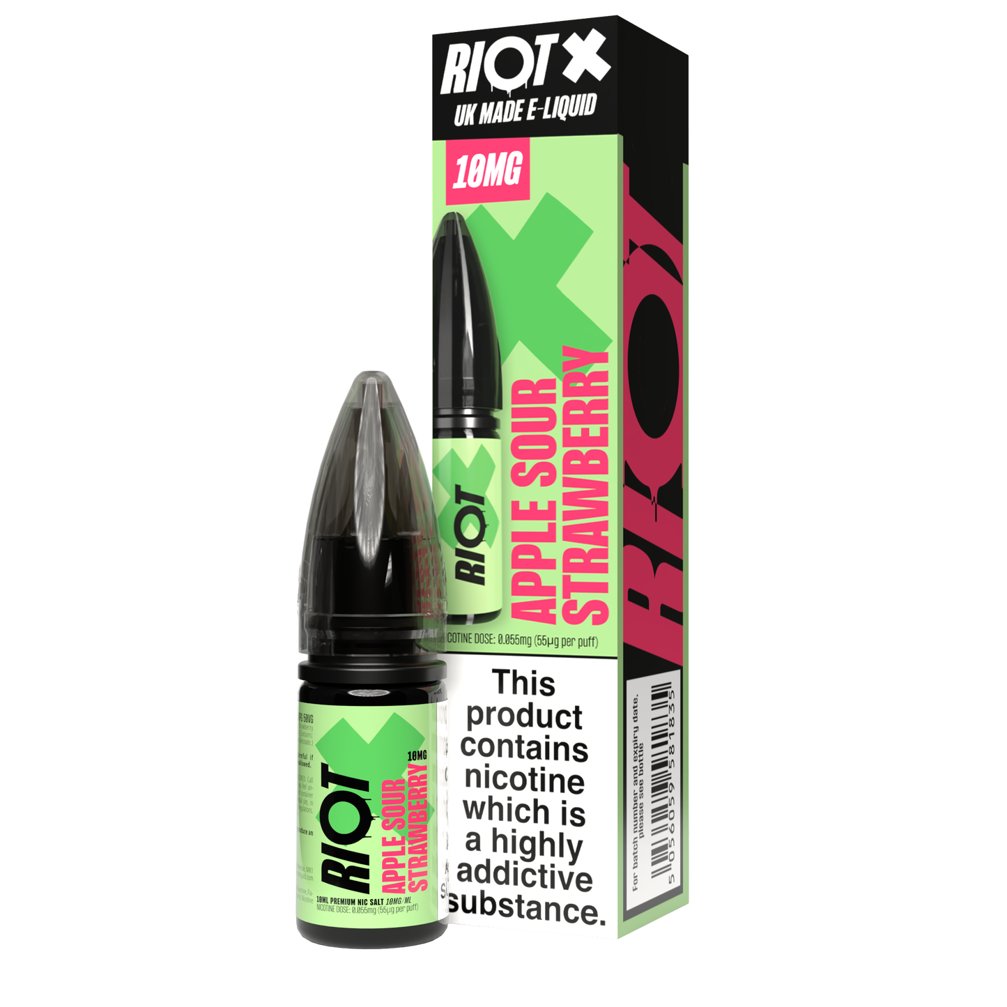 RIOT X 6 *NEW* FLAVOURS - 10ML NIC SALT E-LIQUID - 5MG | 10MG | 20MG BY RIOT SQUAD