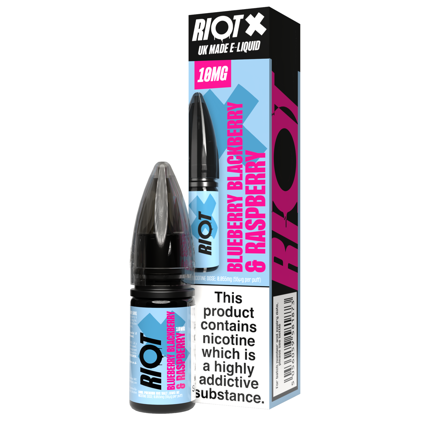 RIOT X 6 *NEW* FLAVOURS - 10ML NIC SALT E-LIQUID - 5MG | 10MG | 20MG BY RIOT SQUAD