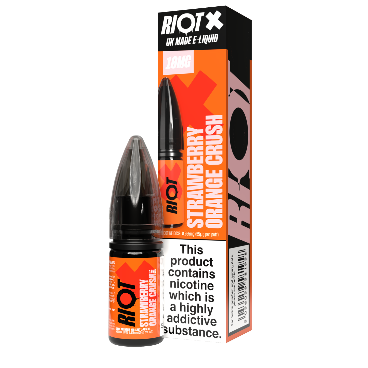 RIOT X 6 *NEW* FLAVOURS - 10ML NIC SALT E-LIQUID - 5MG | 10MG | 20MG BY RIOT SQUAD
