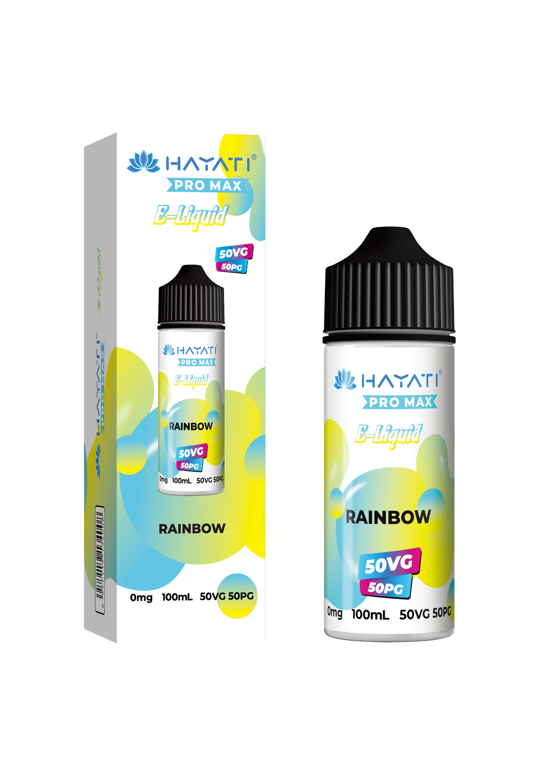 RAINBOW - HAYATI PRO MAX 100ML SHORT FILL - 50/50PG/VG E-LIQUID