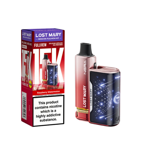 Lost Mary Nera Fullview 15K Prefilled Vape Kit 20mg (2%) - Raspberry Watermelon