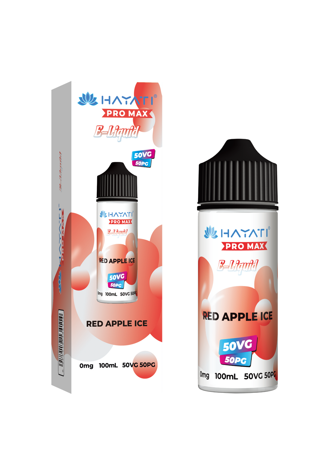 RED APPLE ICE - HAYATI PRO MAX 100ML SHORT FILL - 50/50PG/VG E-LIQUID