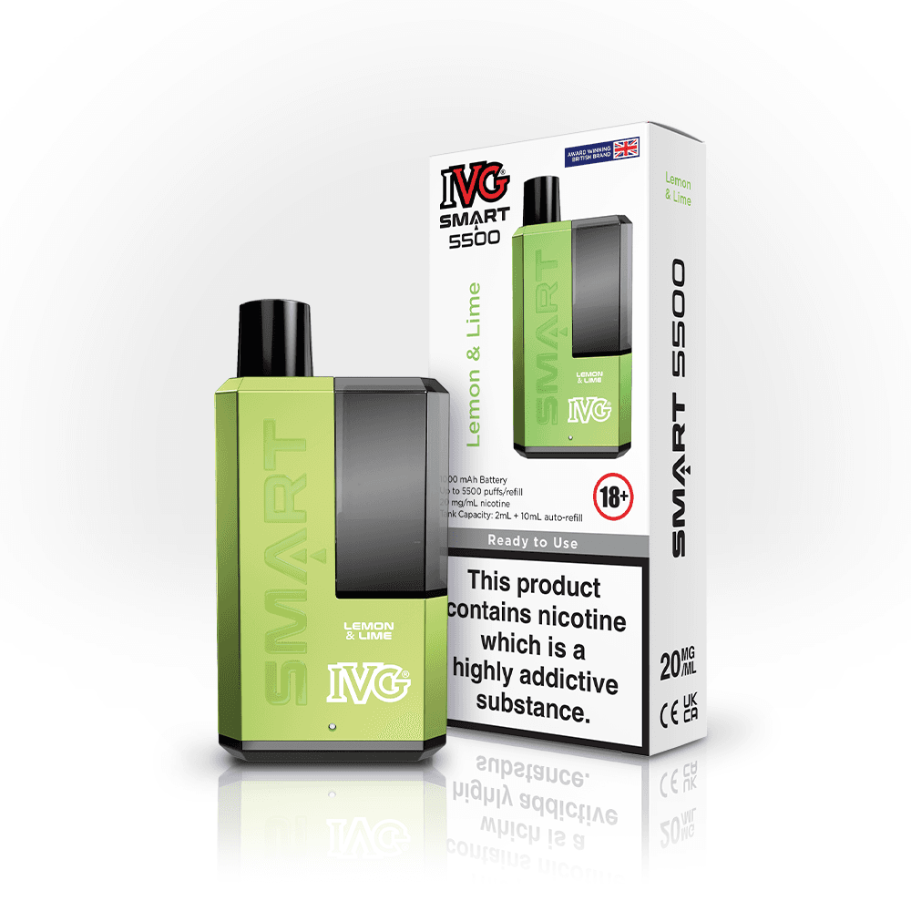 LEMON & LIME - IVG SMART 5500 DISPOSABLE VAPE - 20MG(2%)