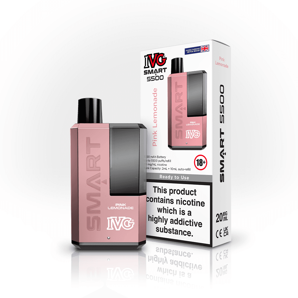 PINK LEMONADE - IVG SMART 5500 DISPOSABLE VAPE - 20MG(2%)