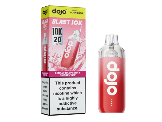 Straw Raspberry Cherry Ice - Vaporesso Dojo Blast 10K Prefilled Pod Kit