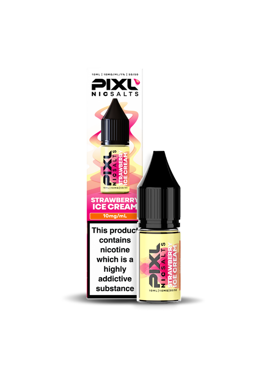 Strawberry Ice Cream E-Liquid by Pixl Nic Salts