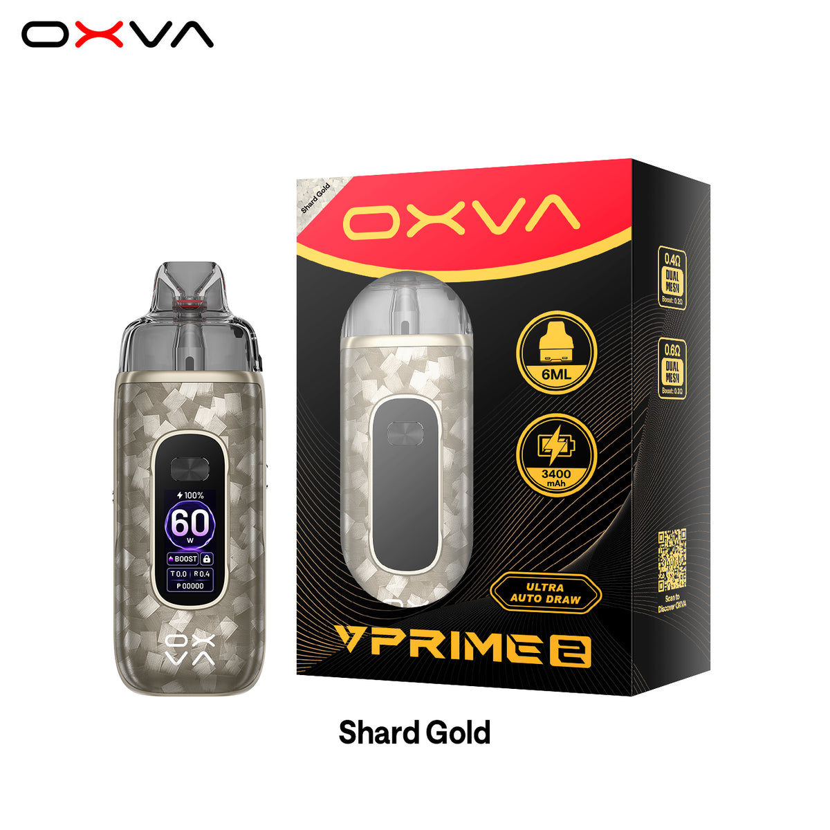OXVA VPRIME 2 POD SYSTEM KIT - 3400MAH
