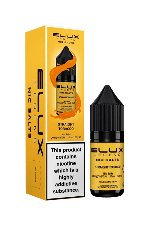 STRAIGHT TOBACCO 10ML NIC SALT BY ELUX LEGEND 10MG(1%) | 20MG(2%)