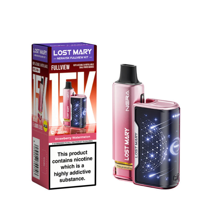Lost Mary Nera Fullview 15K Prefilled Vape Kit 20mg (2%) - Strawberry Watermelon
