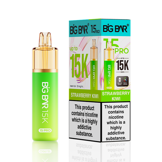 Strawberry Kiwi Big Bar 15000 Pro Prefilled Vape Kit