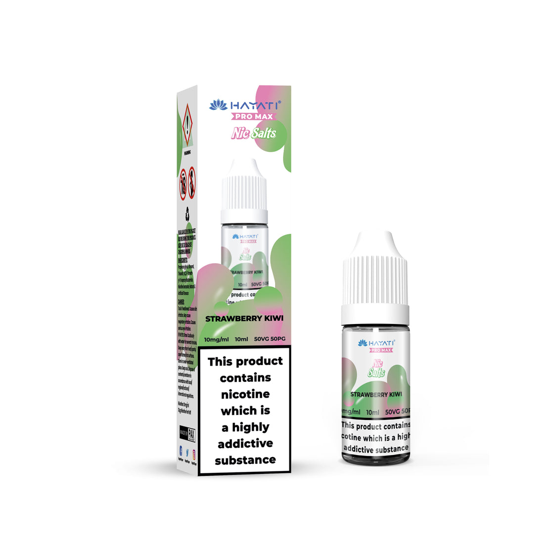 STRAWBERRY KIWI 10ML NIC SALT BY HAYATI PRO MAX 10MG(1%) | 20MG(2%)