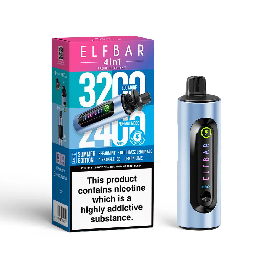 SUMMER EDITION - ELF BAR 4IN1 POD SYSTEM DEVICE KIT - 3200PUFFS