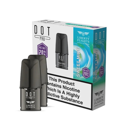 DOT PRO REFILL PODS - SWEET MINT - 10MG|20MG - LIBERTY FLIGHTS