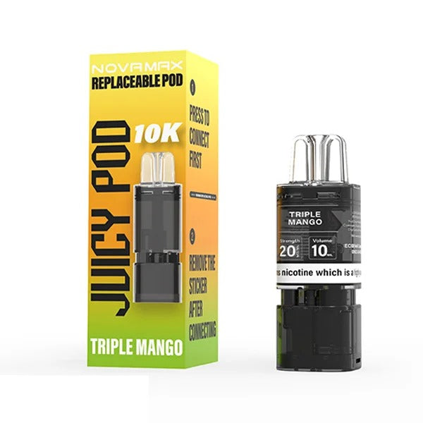 TRIPLE MANGO - JUICY POD NOVAMAX 10K PRE-FILLED POD