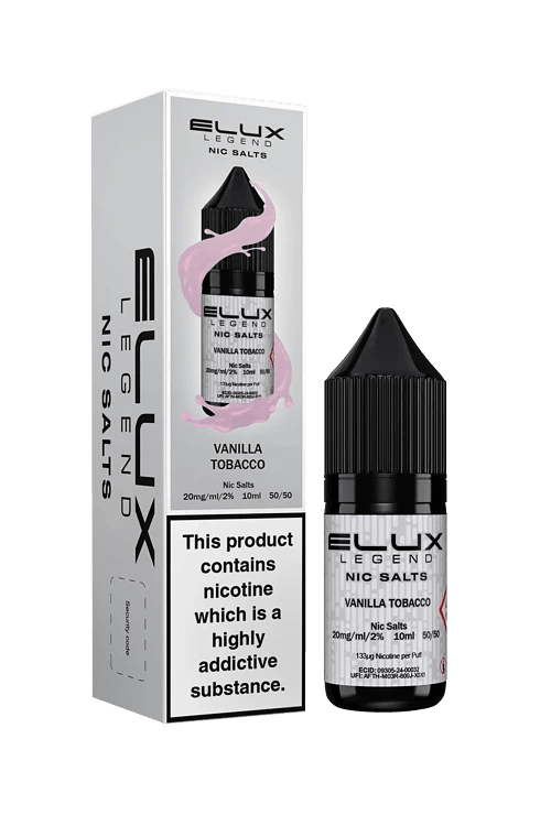 VANILLA TOBACCO 10ML NIC SALT BY ELUX LEGEND 10MG(1%) | 20MG(2%)