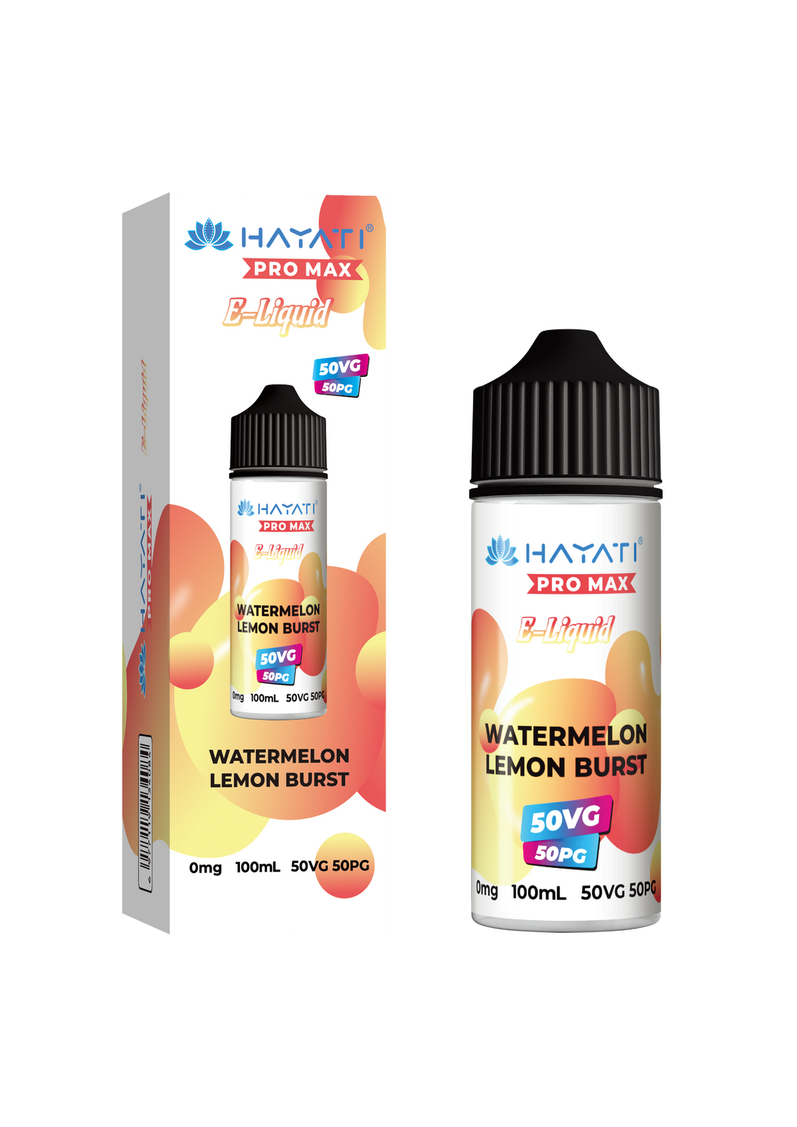 WATERMELON LEMON BURST - HAYATI PRO MAX 100ML SHORT FILL - 50/50PG/VG E-LIQUID