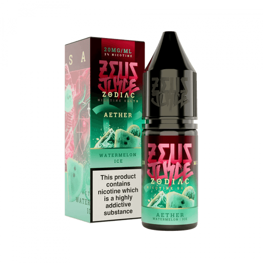 AETHER 10ML E LIQUID NICOTINE SALT BY ZEUS JUICE - Vapeslough