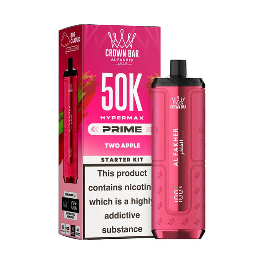 Al Fakher Hypermax Prime 50K Prefilled Pod Kit - Two Apple