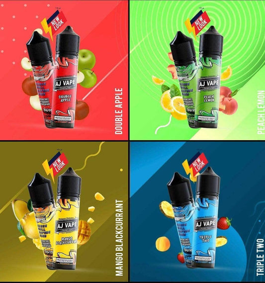 AJ VAPE DOUBLE APPLE 50ML SHORT FILL E-LIQUID - Vapeslough