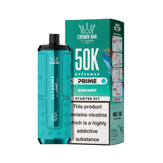 Al Fakher Hypermax Prime 50K Prefilled Pod Kit - Gum Mint