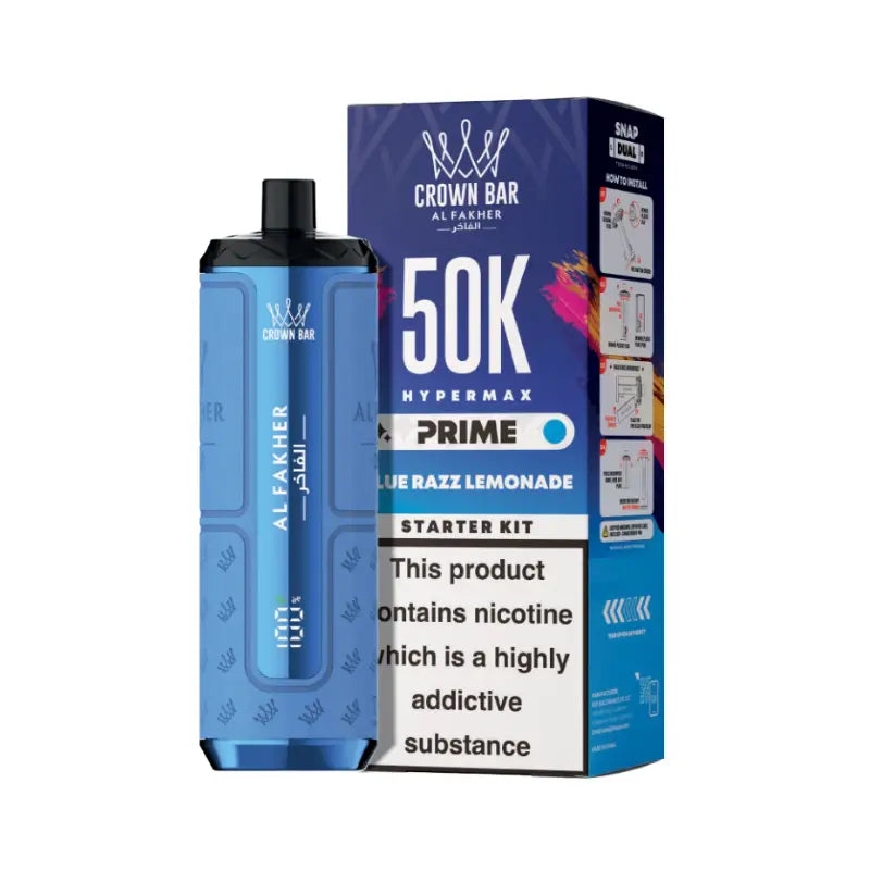Al Fakher Hypermax Prime 50K Prefilled Pod Kit - Blue Razz Lemonade