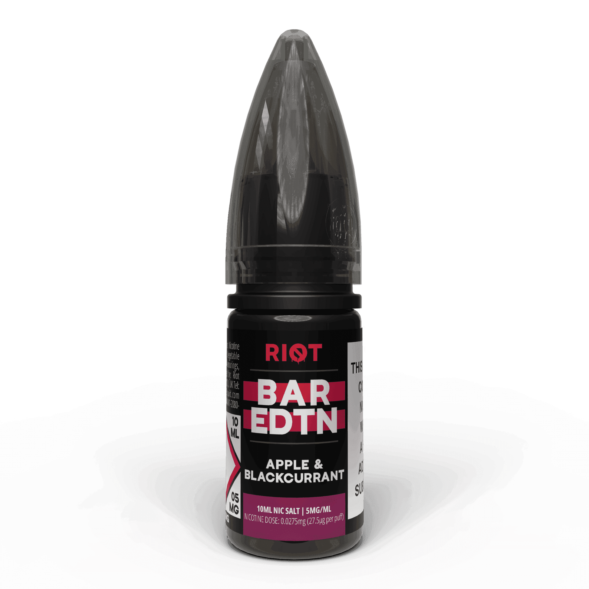 APPLE & BLACKCURRANT - BAR EDTN - 10ML NIC SALT E-LIQUID - 5MG | 10MG | 20MG BY RIOT SQUAD - Vapeslough