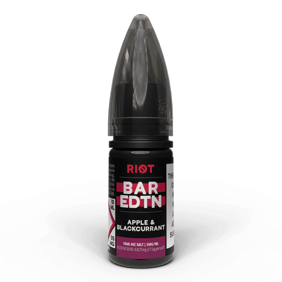 APPLE & BLACKCURRANT - BAR EDTN - 10ML NIC SALT E-LIQUID - 5MG | 10MG | 20MG BY RIOT SQUAD - Vapeslough