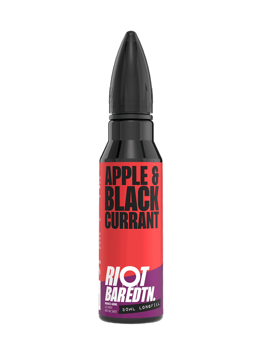 APPLE & BLACKCURRANT - LONGFILL 30ML CONCENTRATE SHORT FILL E-LIQUID BY RIOT SQUAD - Vapeslough
