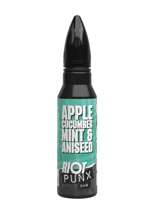 APPLE, CUCUMBER,MINT & ANISSED - PUNX 50ML SHORT FILL E-LIQUID BY RIOT SQUAD - Vapeslough