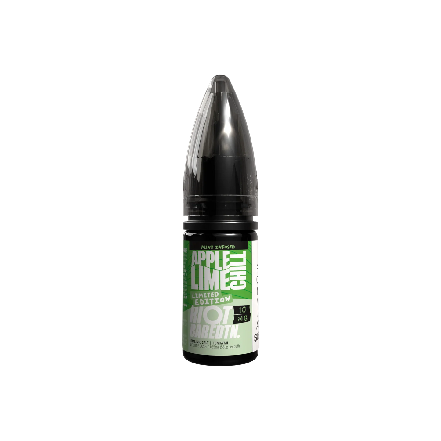 APPLE LIME CHILL - LMTD ETDN - 10ML NIC SALT E-LIQUID - 5MG | 10MG | 20MG BY RIOT SQUAD - Vapeslough