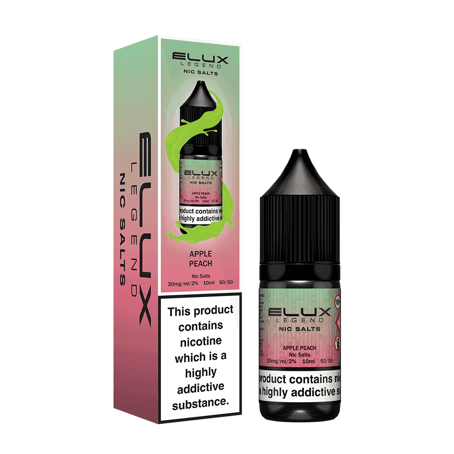 APPLE PEACH 10ML NIC SALT BY ELUX LEGEND 10MG(1%) | 20MG(2%) - Vapeslough