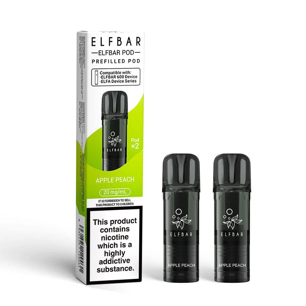 APPLE PEACH ELFBAR 600 PODS (PACK OF 2) - Vapeslough