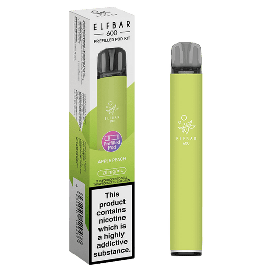 APPLE PEACH - ELFBAR 600 PREFILLED POD KIT - Vapeslough