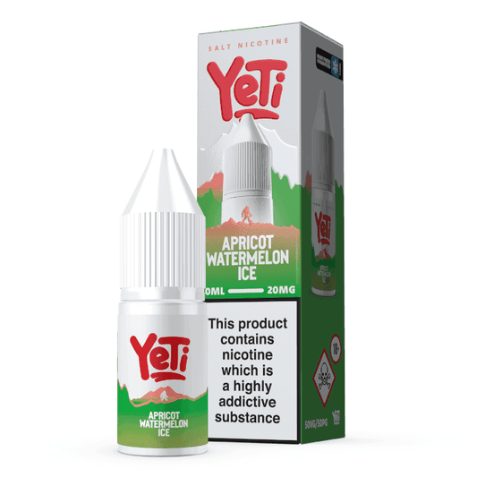 APRICOT WATERMELON ICE 10ML NIC SALT E-LIQUID BY YETI SUMMIT - 10MG | 20MG - Vapeslough