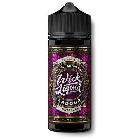 ARDOUR SHATTERED 100ML SHORT FILL BY WICK LIQUOR - Vapeslough