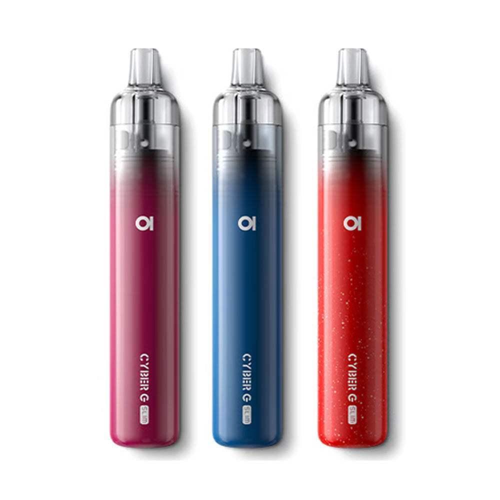 ASPIRE CYBER G SLIM PRO POD SYSTEM KIT + 3 X LIBERTY FLIGHTS BUNDLE - 1200MAH - Vapeslough
