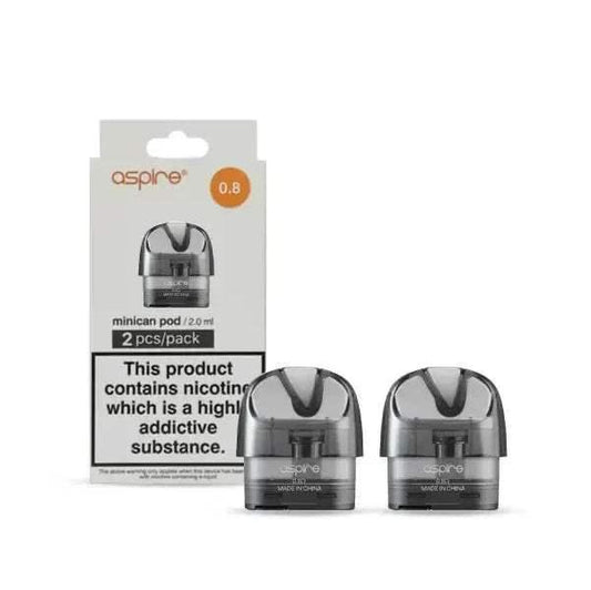ASPIRE MINICAN REPLACEMENT PODS - 0.8OHM - PACK OF 2 - Vapeslough