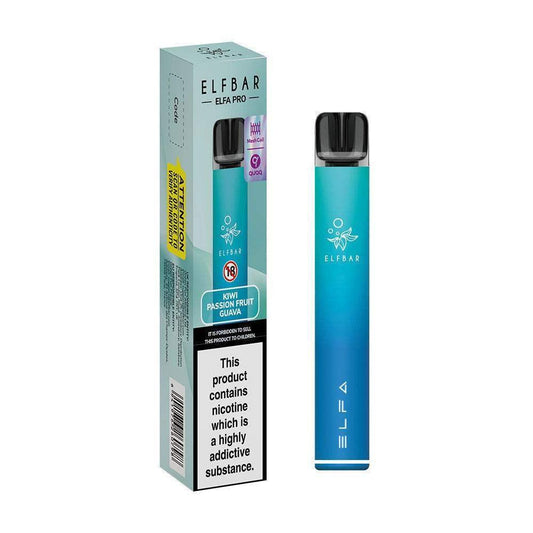 AURORA BLUE (KIWI PASSION FRUIT GUAVA) ELF BAR ELFA PRO KIT - Vapeslough