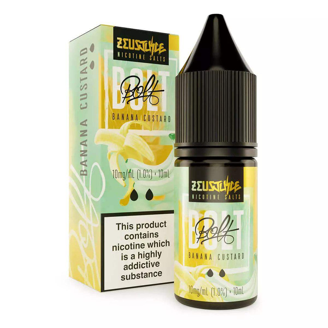 BANANA CUSTARD 10ML NIC SALT BY BOLT - ZEUS JUICE - Vapeslough