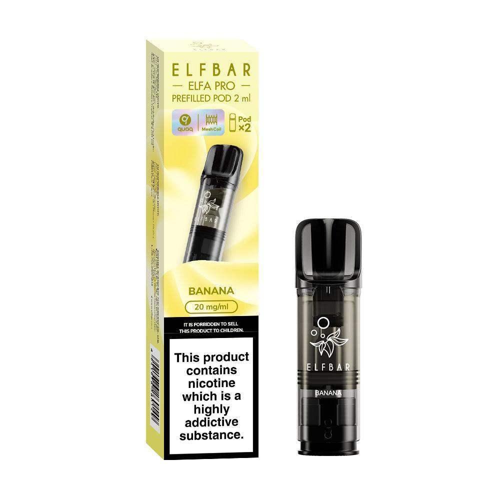 BANANA ELF BAR ELFA PRO PODS (PACK OF 2) - Vapeslough