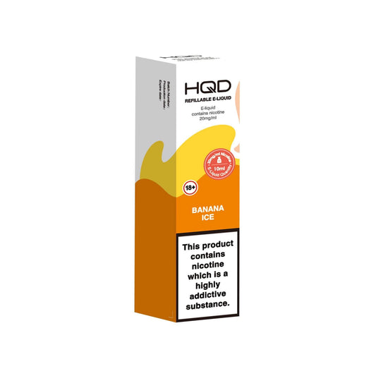 BANANA ICE 10ML E LIQUID NICOTINE SALT BY HQD - Vapeslough