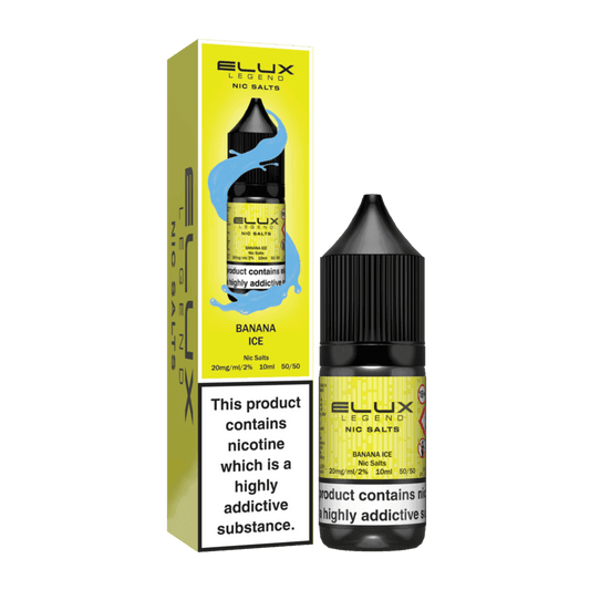 BANANA ICE 10ML NIC SALT BY ELUX LEGEND 10MG(1%) | 20MG(2%) - Vapeslough