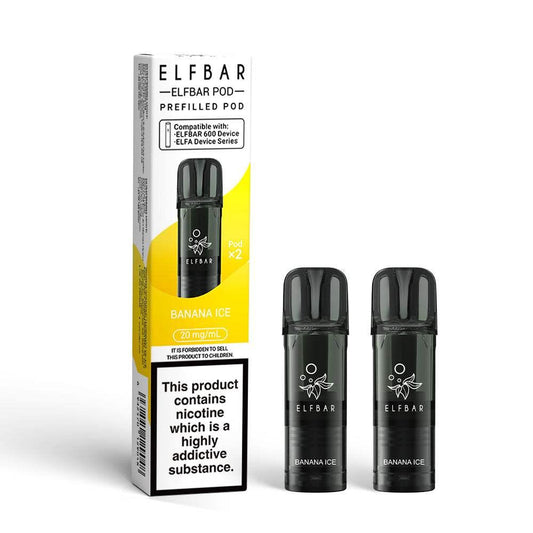 BANANA ICE ELFBAR 600 PODS (PACK OF 2) - Vapeslough