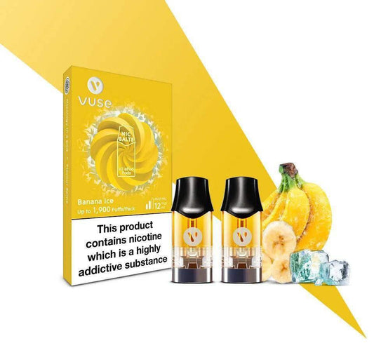 BANANA ICE NIC SALTS E-LIQUID PODS BY VUSE EPOD - Vapeslough
