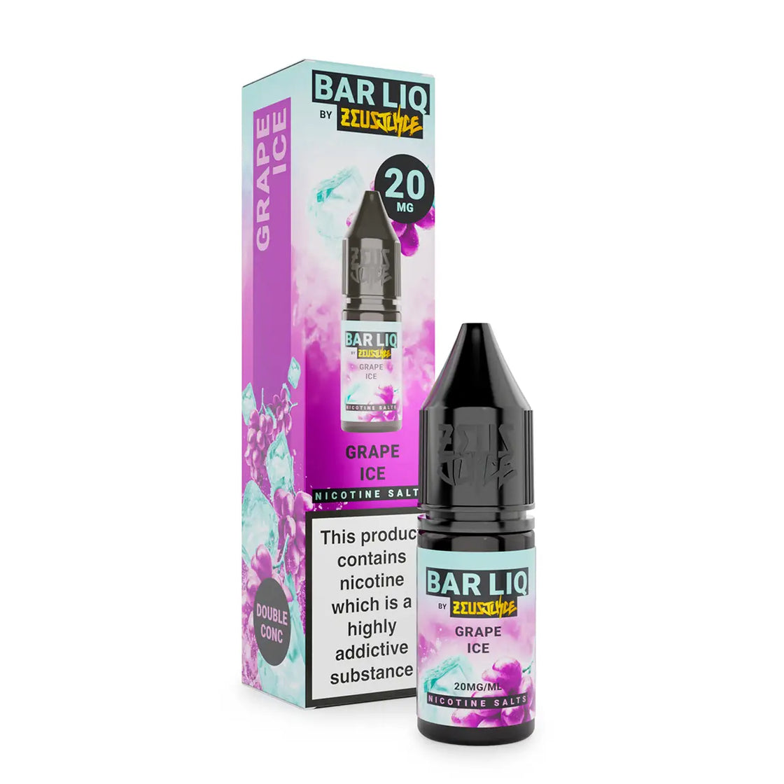 GRAPE ICE 10ML E LIQUID NICOTINE SALT BY ZEUS JUICE