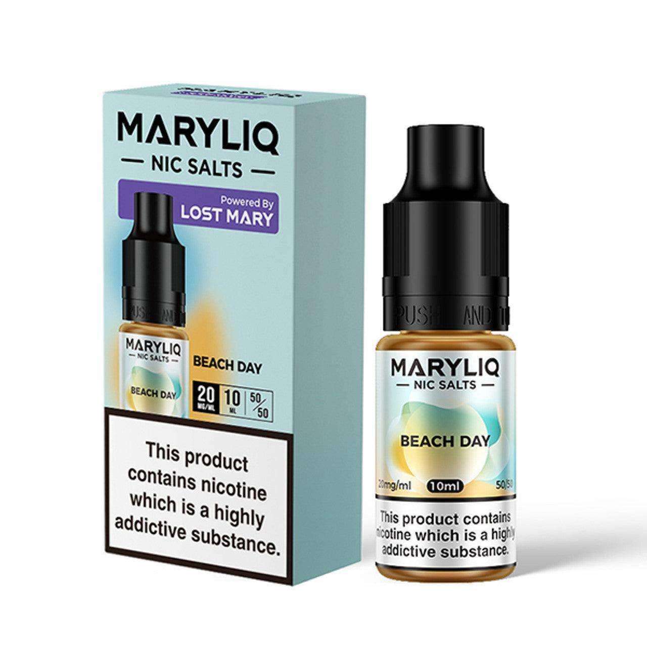 BEACH DAY 10ML E-LIQUID NICOTINE SALT BY MARYLIQ - LOST MARY - Vapeslough